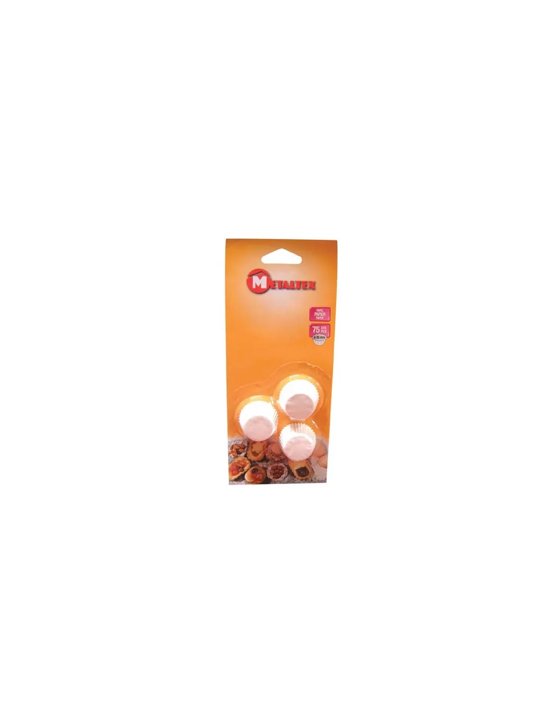 Caissette moule papier d.35 x75 257770 - METALTEX - 657262