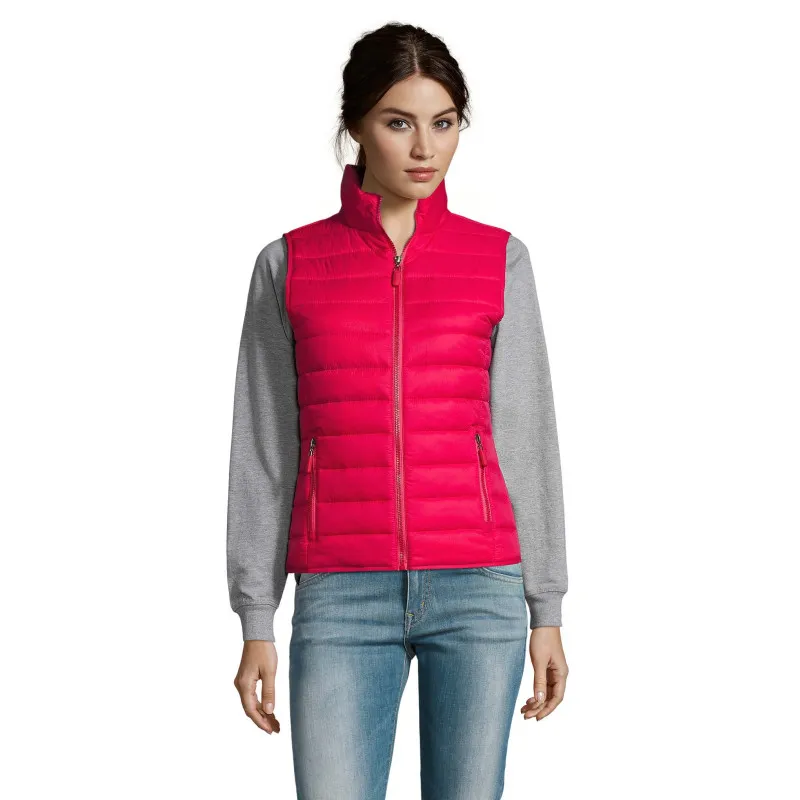 Doudoune légère sans manche femme marquage 1 couleur inclus
