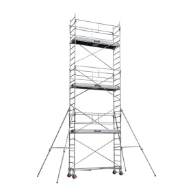 Echafaudage roulant acier Rollstar 254 - HT travail 9,10 m - Duarib