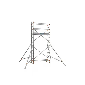 Echafaudage roulant alu base pliante AL 165 - HT travail 5.80m Duarib