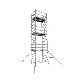 Echafaudage roulant alu Docker 150 - L 2,05 - HT travail 5.90m Duarib
