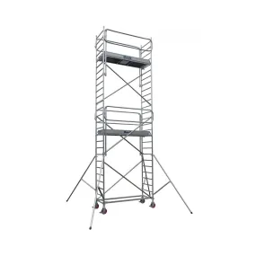 Echafaudage roulant alu Docker 85 - L 2,54 - HT travail 6,90m Duarib