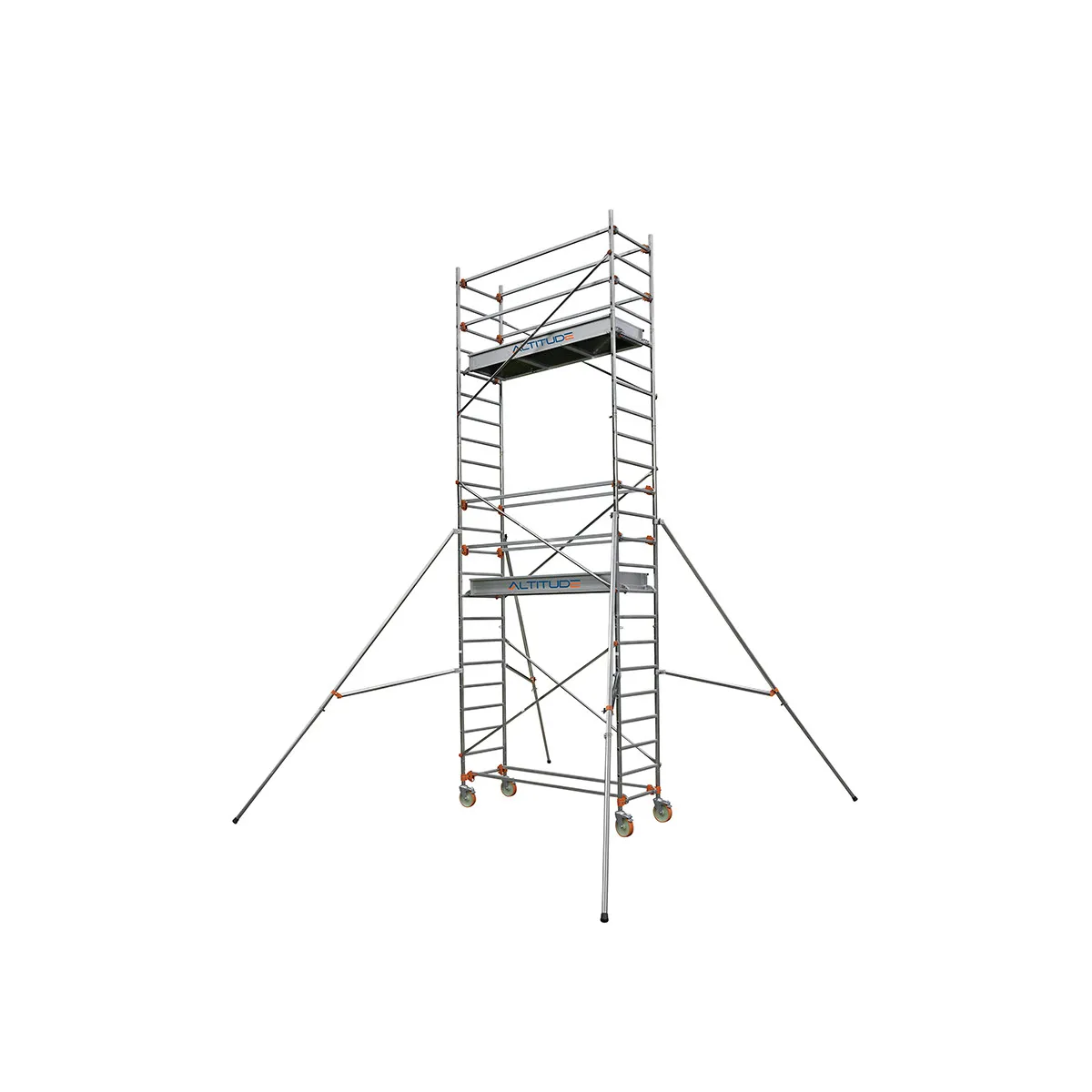Echafaudage roulant aluminium AL 205 - Hauteur travail 6,90 m Duarib
