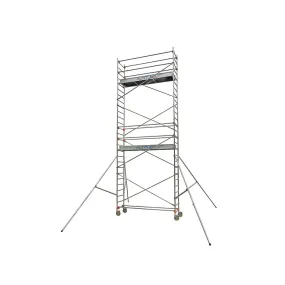 Echafaudage roulant aluminium AL 255- Hauteur travail 8,90 m  Duarib