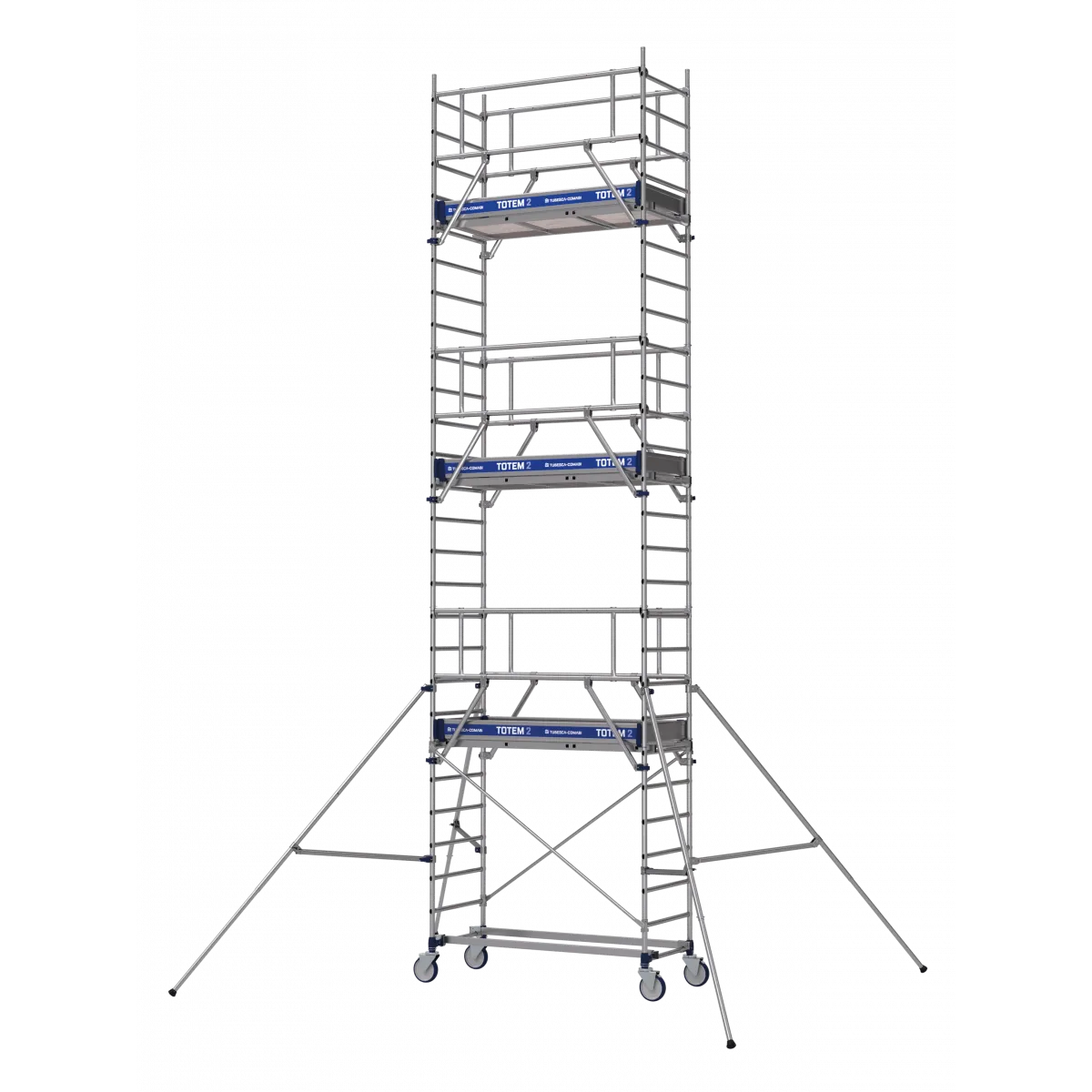 Echafaudage TOTEM 2 LINE 180  Hauteur travail 4,85 m Tubesca Comabi