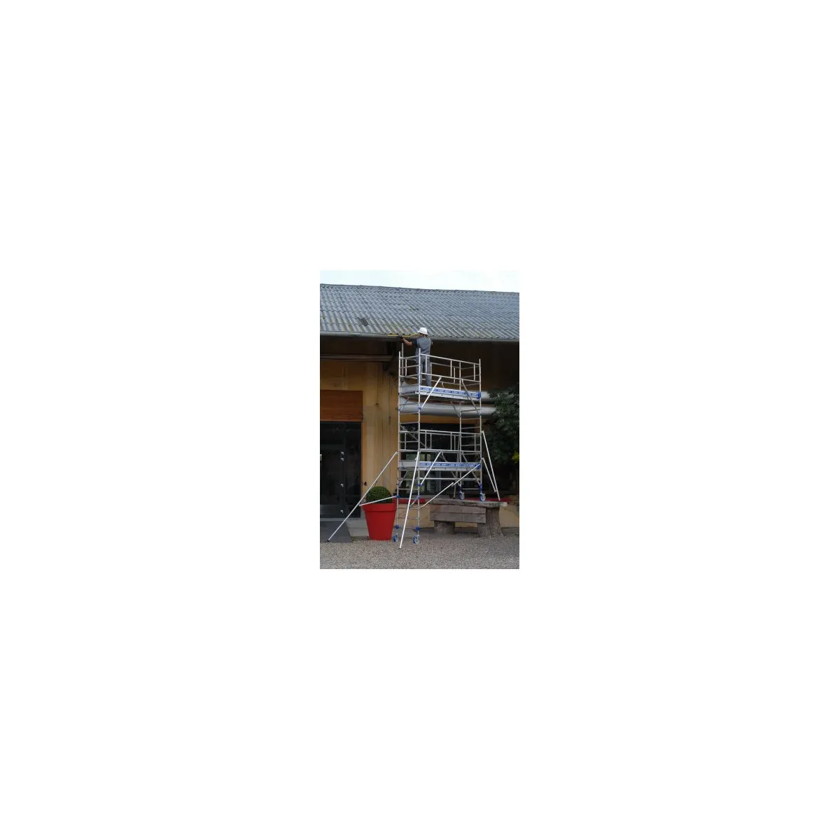 Echafaudage TOTEM 2 LINE 250 Hauteur travail 4,85 m Tubesca Comabi