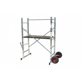 HAILO Echafaudage aluminium jardin avec roue HAILO hauteur de trava...