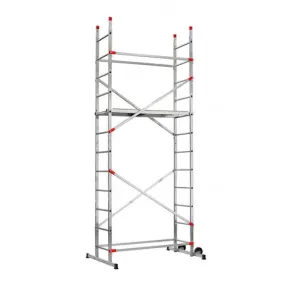 HAILO Echafaudage Fast & Lock 5 - 4 plans x 6 échelons-4,4 m