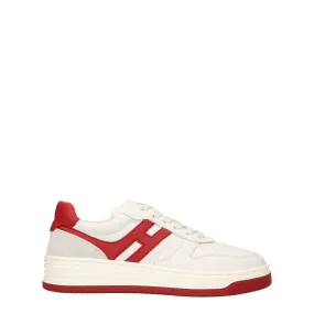 Hogan Sneakers H630 Memory Foam Femmes en cuir beige / rouge