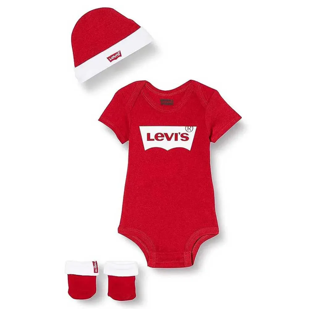 Levi's coffret bebe 3 pieces rouge