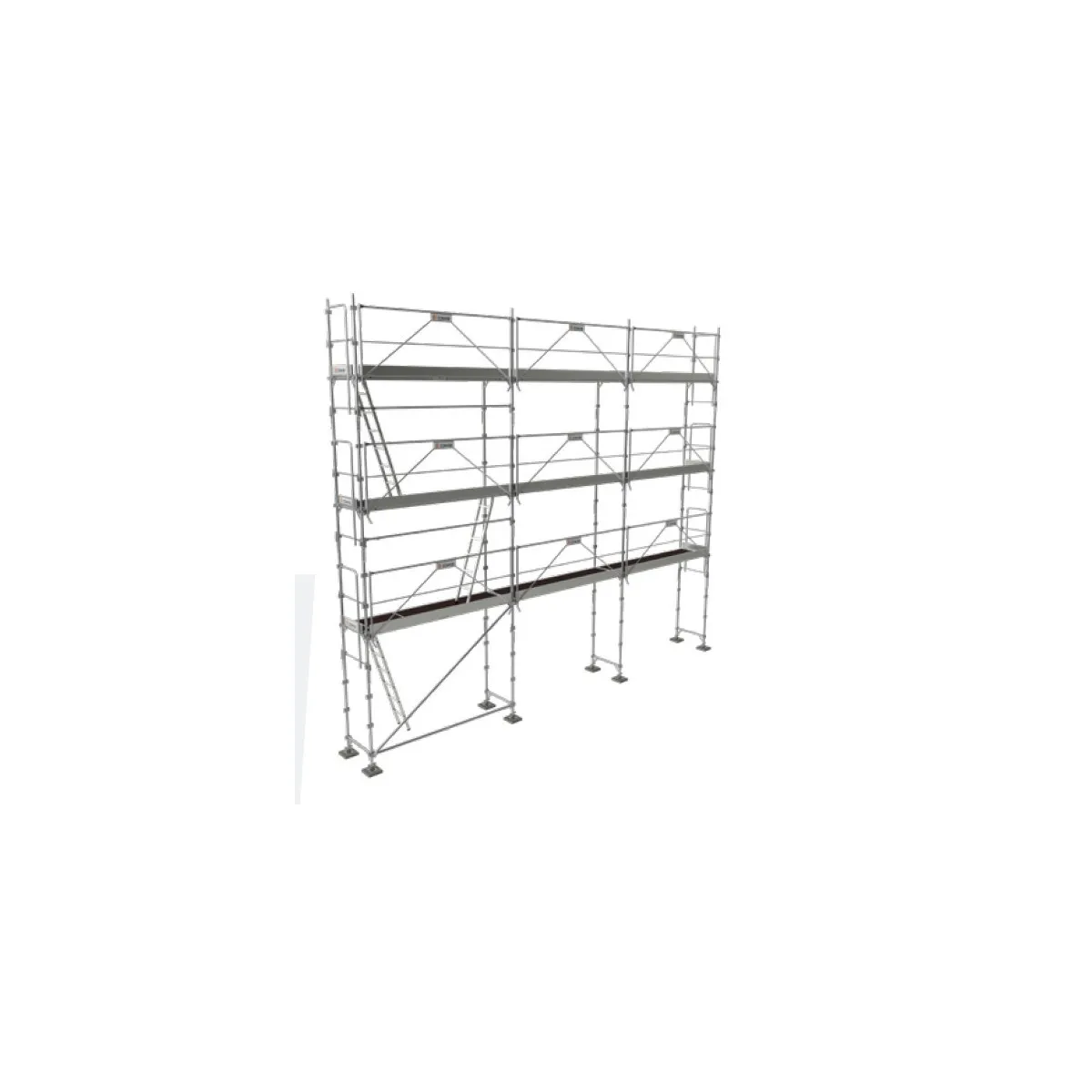 Lot Echafaudage R200 Record First 80 m² (alu/bois) Tubesca Comabi 