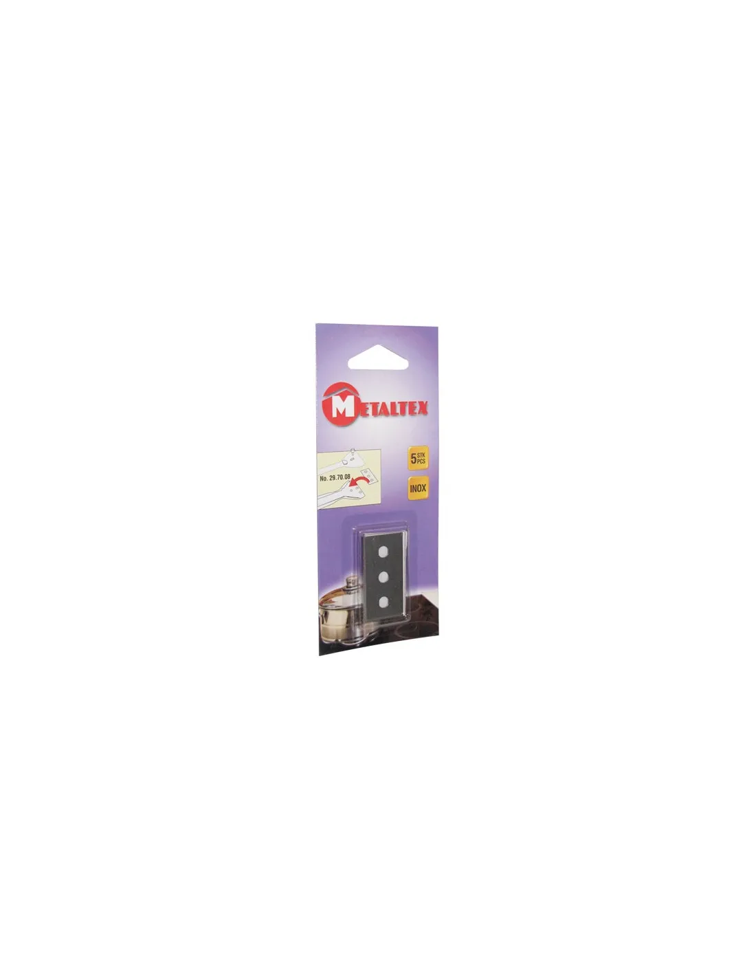 Recharge x 5 lames gratte vitre - METALTEX - 446732