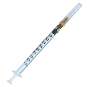 Seringues 3 pièces à tuberculine Euromedis avec aiguille montée (Boite de 100)